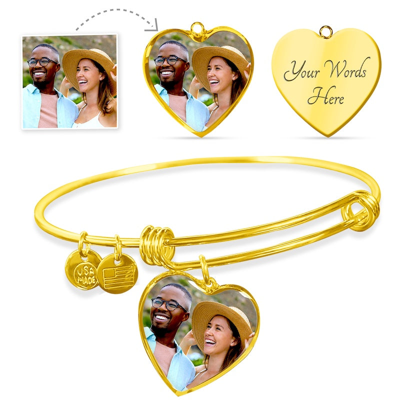 Custom Photo Engraved Bracelets - Gifts For Family Online
