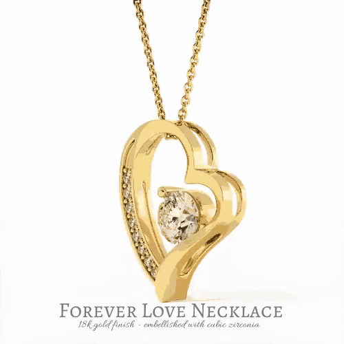 Gold Heart Necklace - Gifts For Family Online