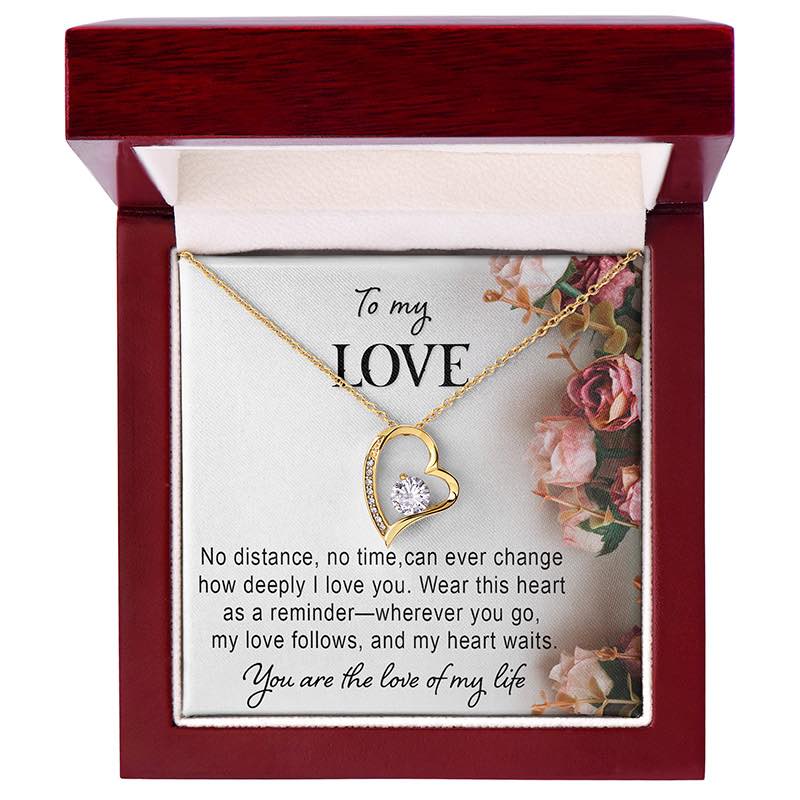 Heart Necklace Message - Gifts For Family Online