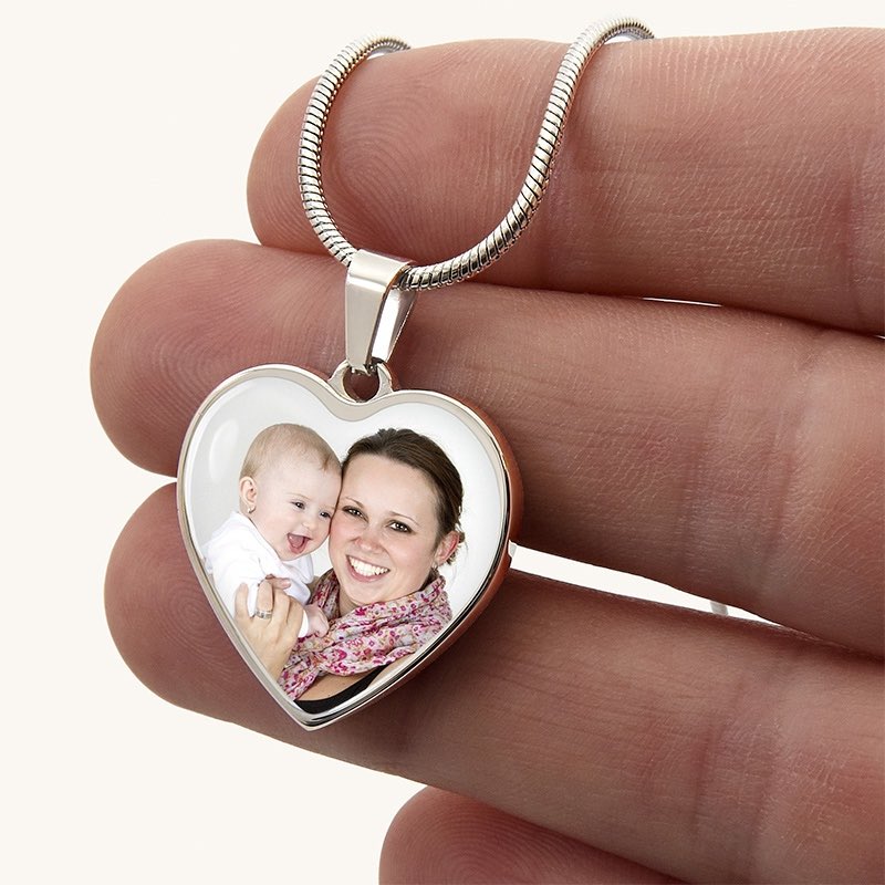 Custom Photo Necklace Personalized Gifts For Her Birthday Anniversary