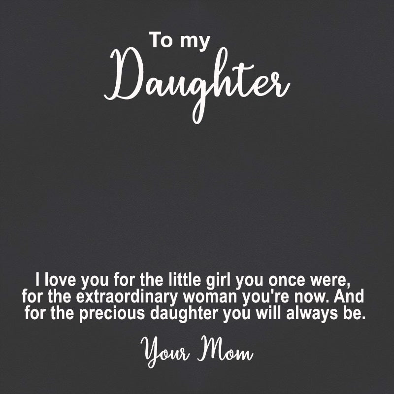 personalized message card for my daughter - Gifts For Family Online
