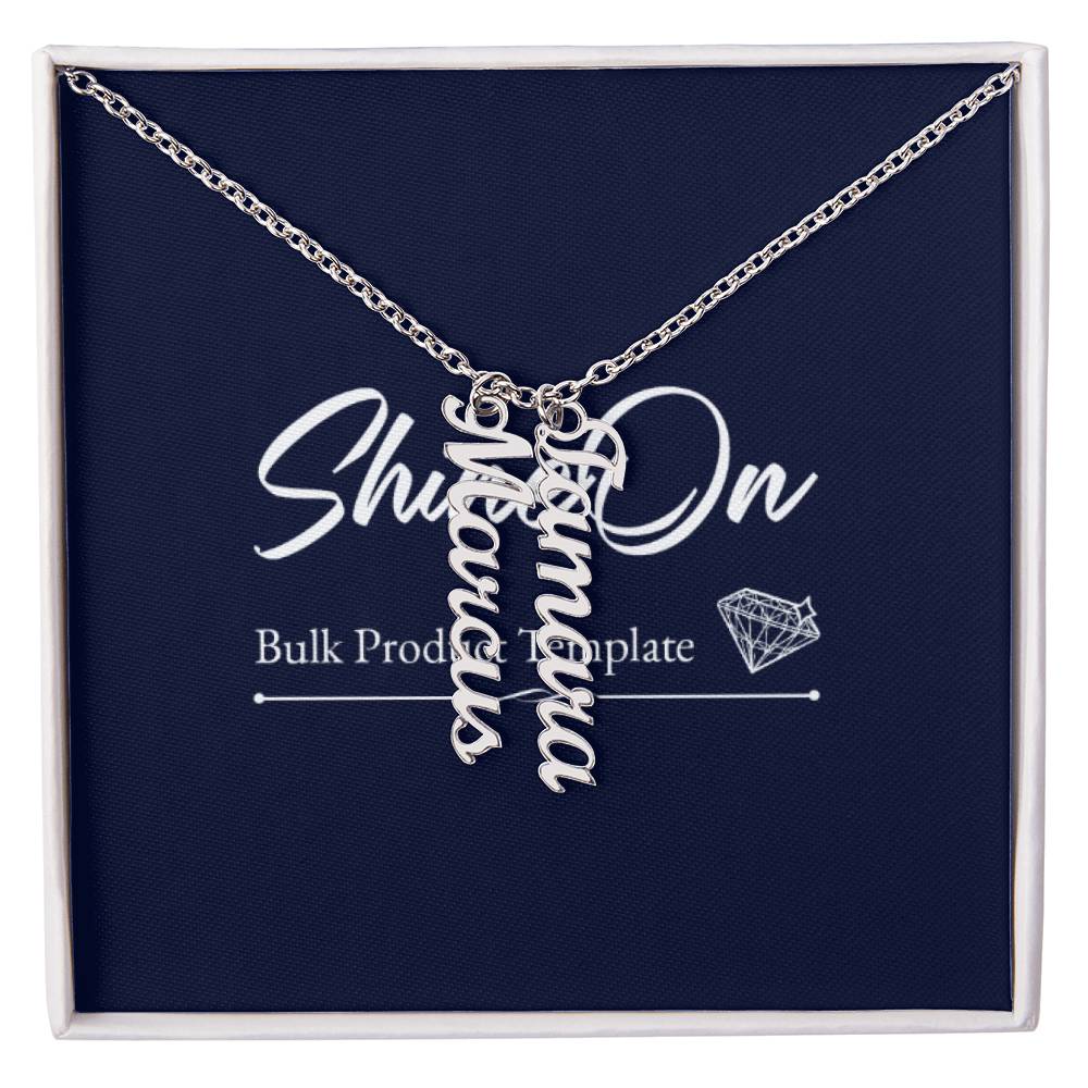 Scripted Name Necklace Multi