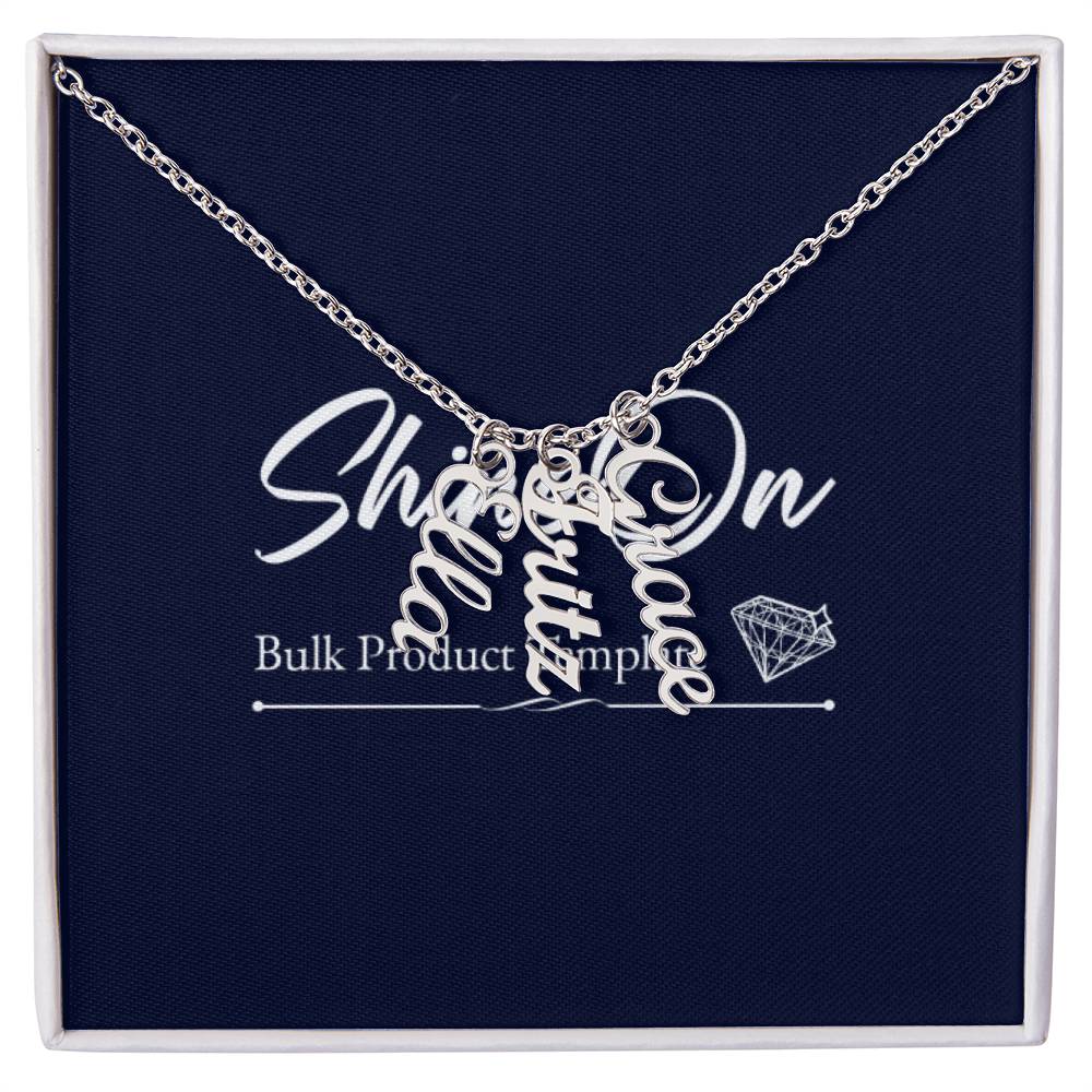 Scripted Name Necklace Multi