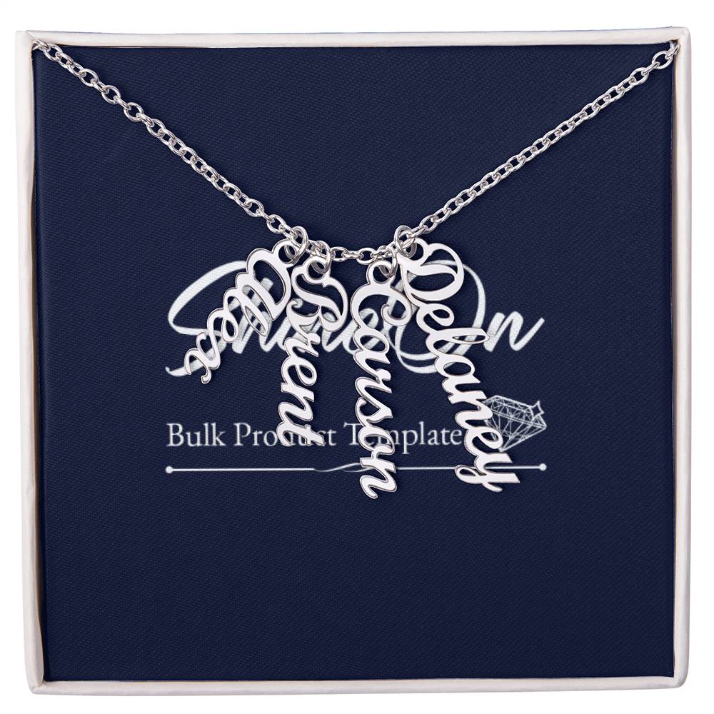 Scripted Name Necklace Multi