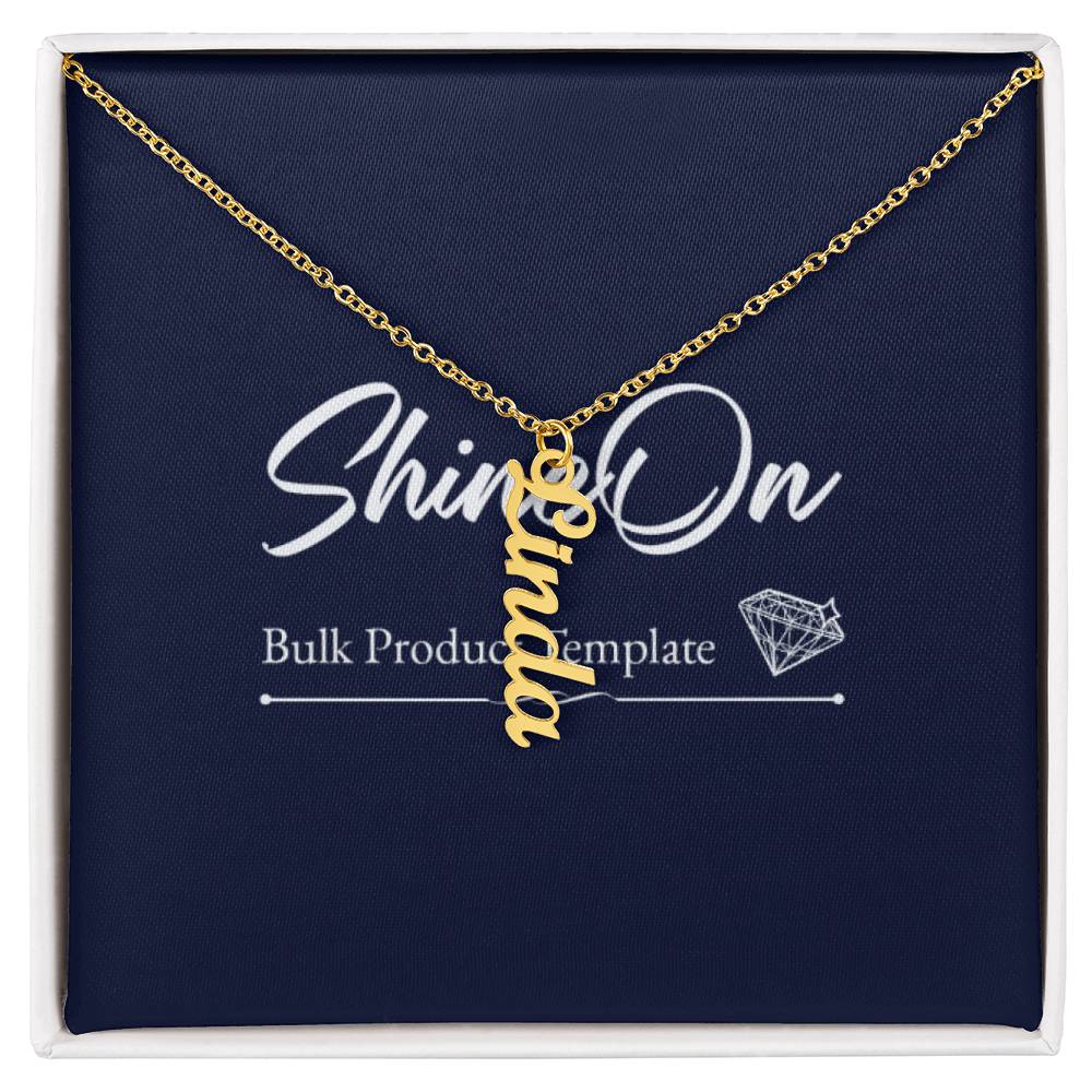 Scripted Name Necklace Multi