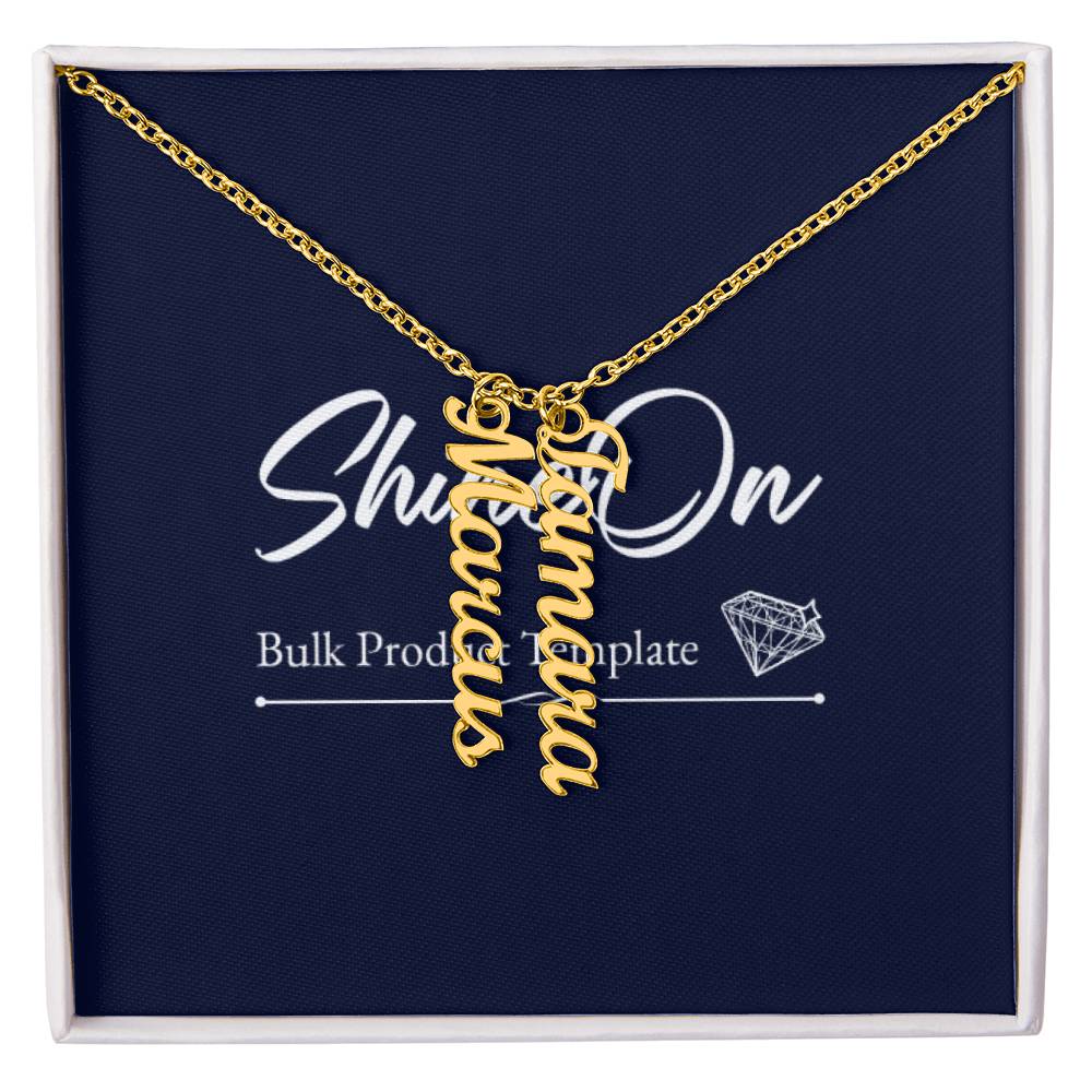 Scripted Name Necklace Multi