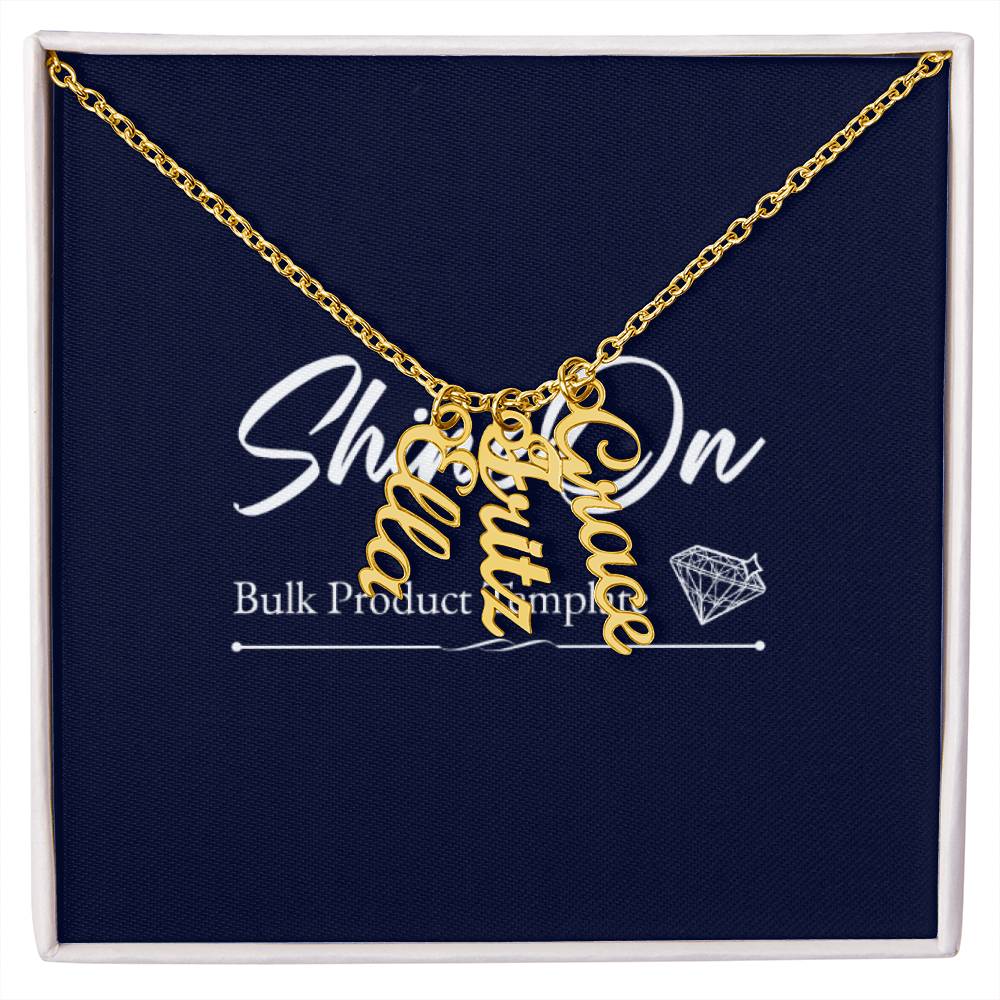 Scripted Name Necklace Multi