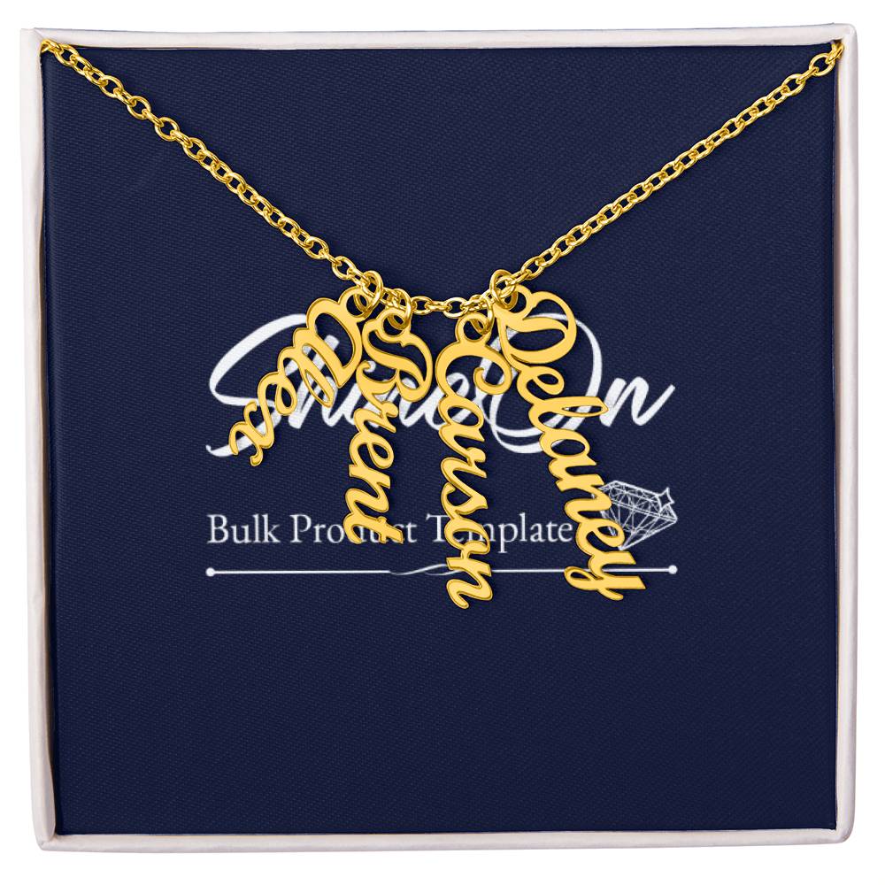 Scripted Name Necklace Multi