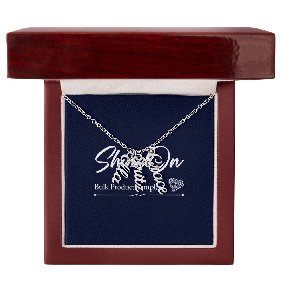 Scripted Name Necklace Multi