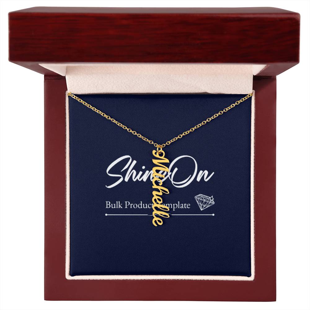 Scripted Name Necklace Multi