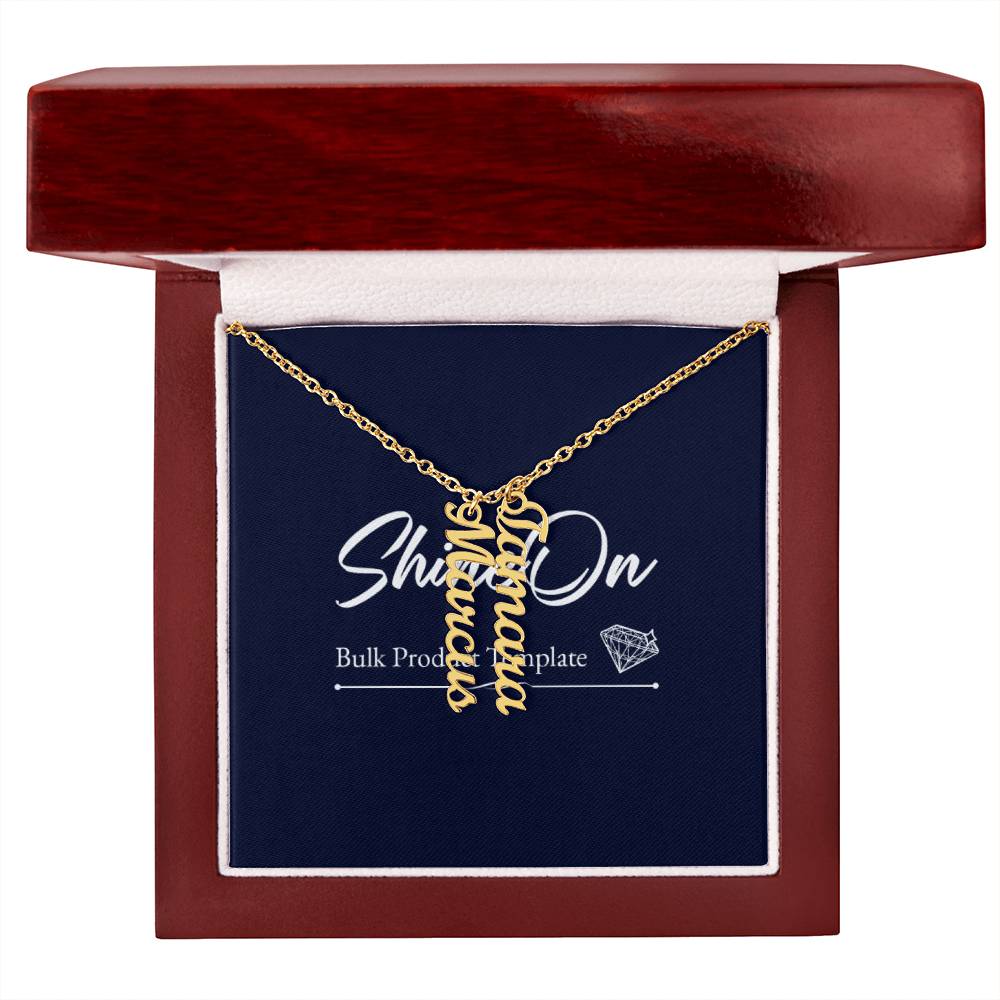 Scripted Name Necklace Multi