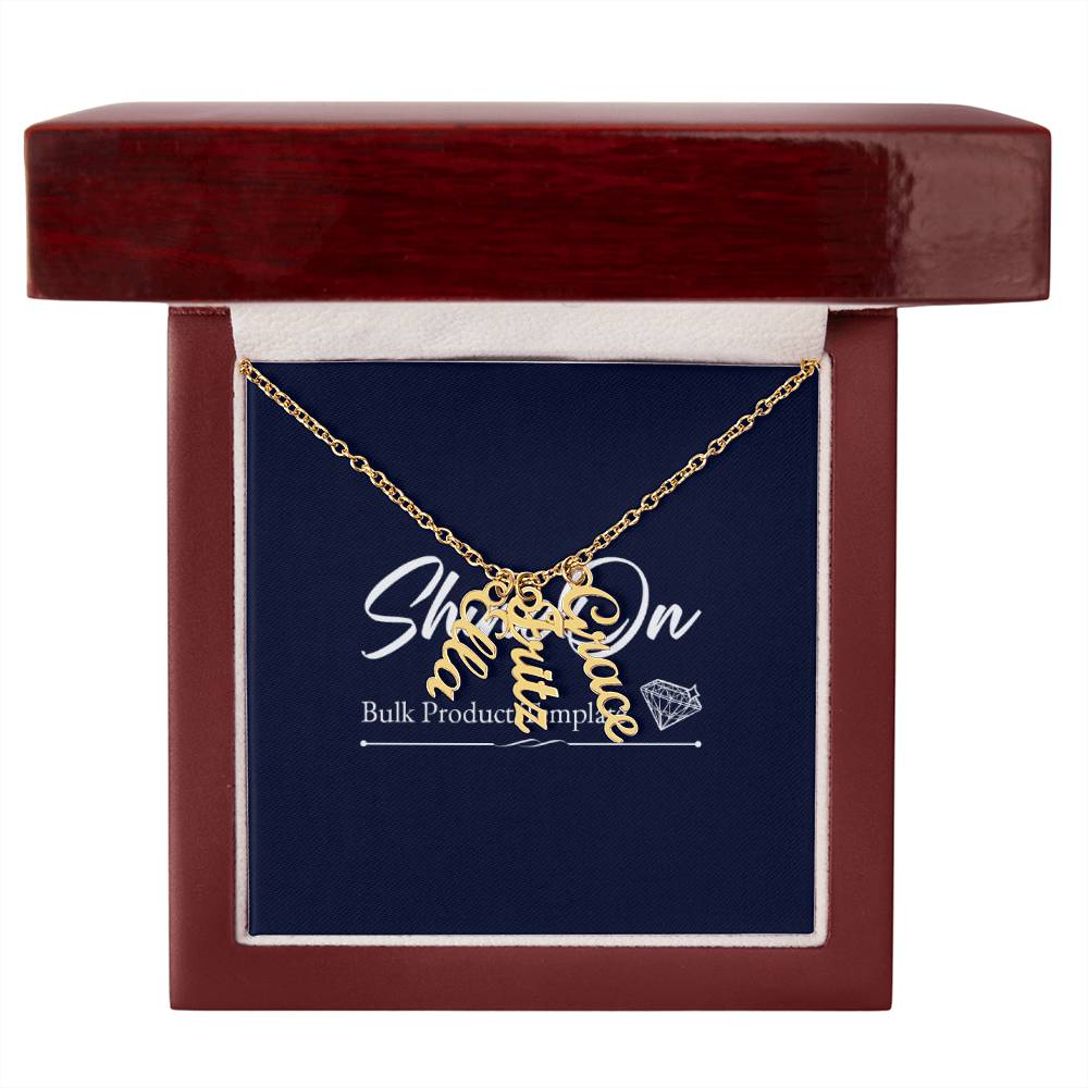 Scripted Name Necklace Multi