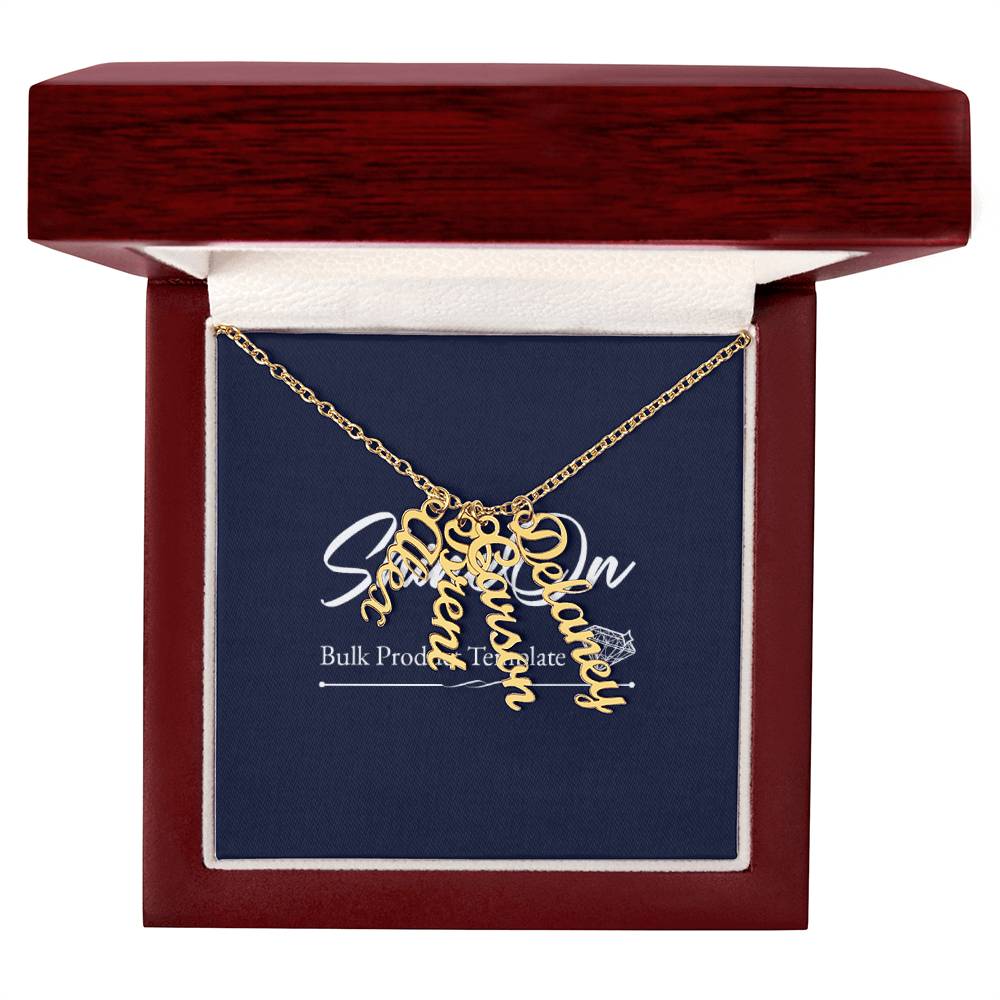 Scripted Name Necklace Multi