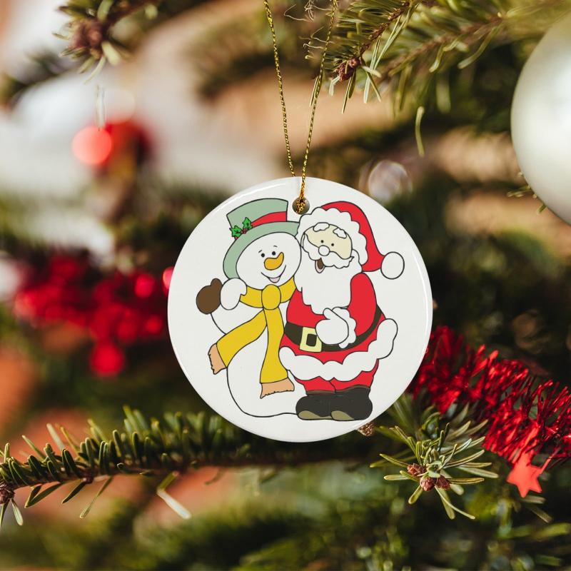 Round Ceramic Ornament - Gifts For Family Online
