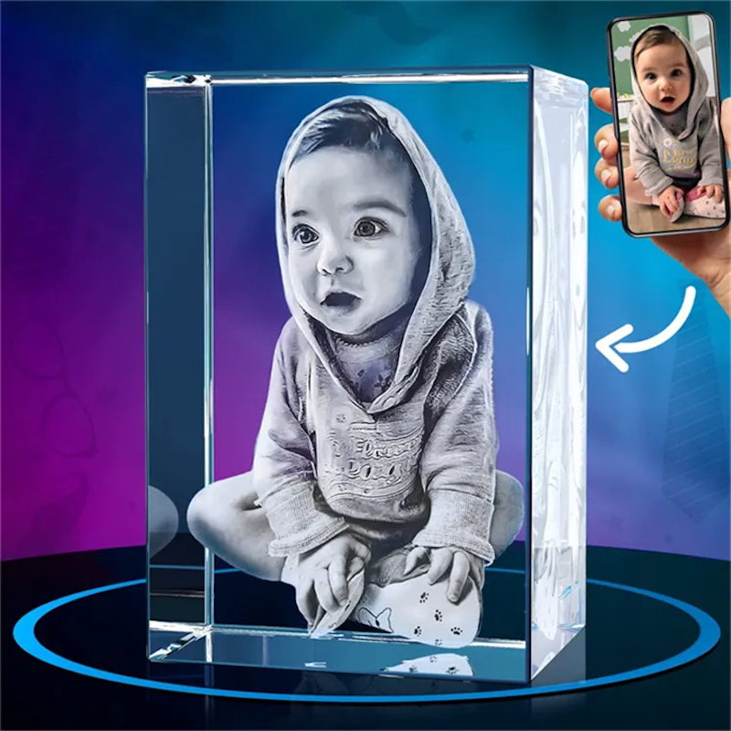 custom crystal cube - Gifts For Family Online