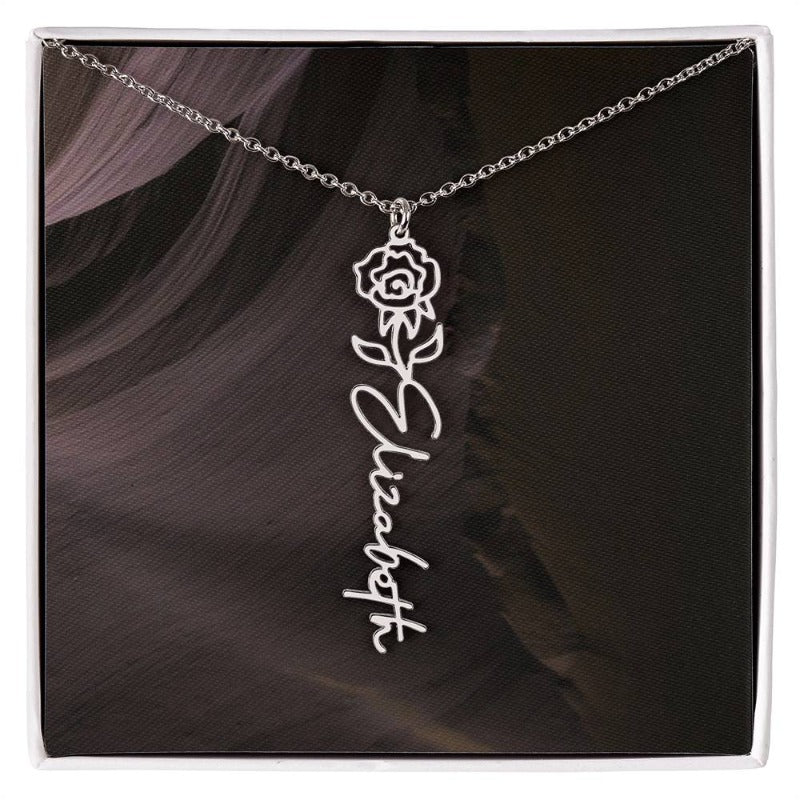 cursive name necklace - Gifts For Family Online
