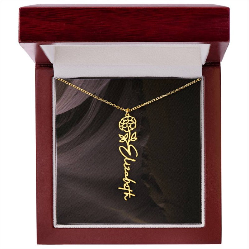 cursive name necklace - Gifts For Family Online