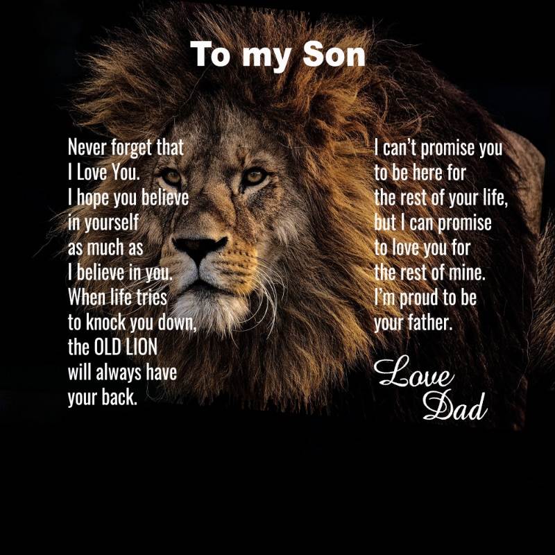 custom message card for son from dad - Gifts For Family Online