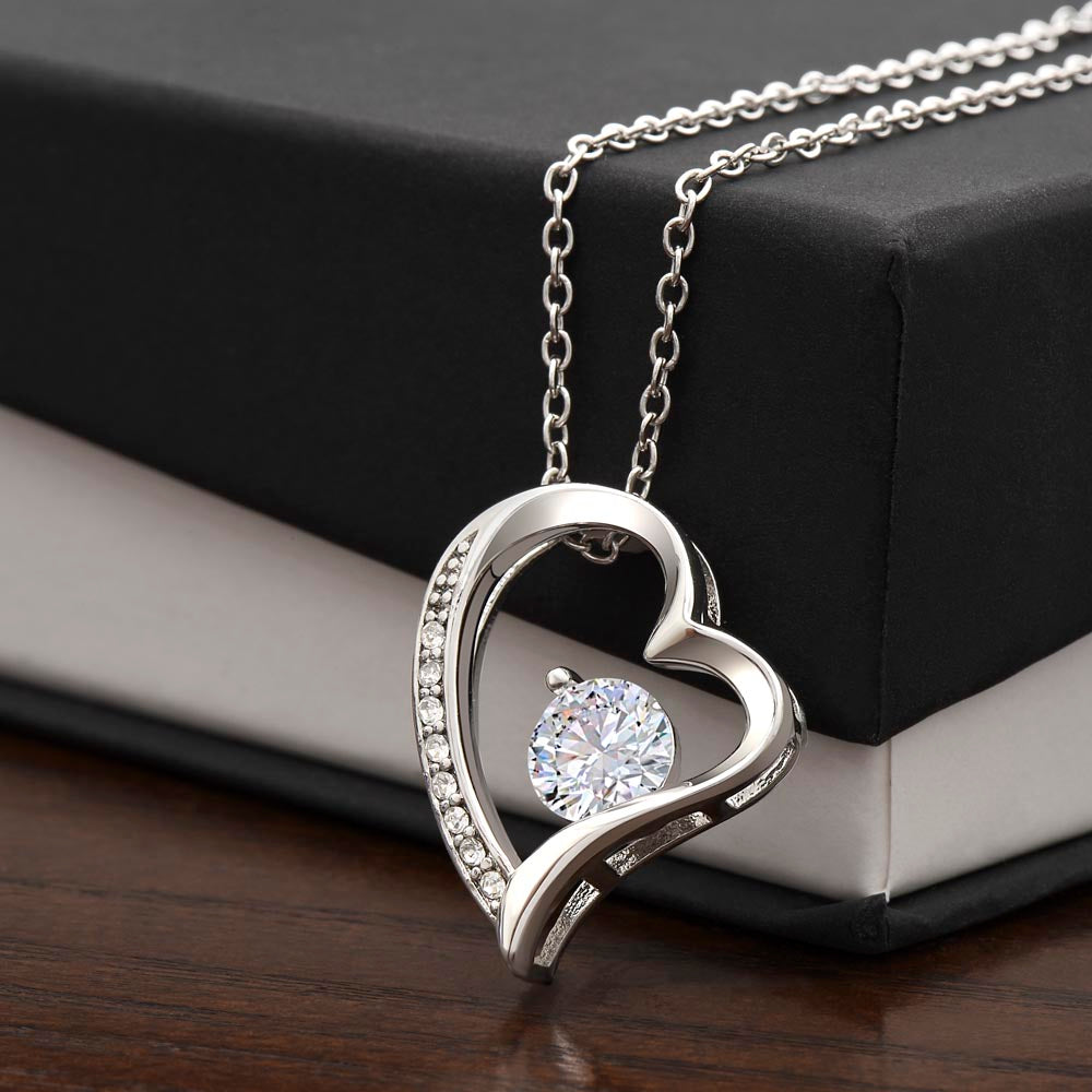 heart necklace silver - Gifts For Family Online