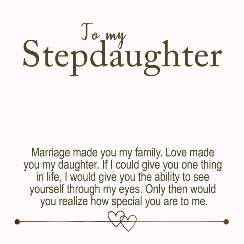 custom message card for stepdaughter - Gifts For Family Online