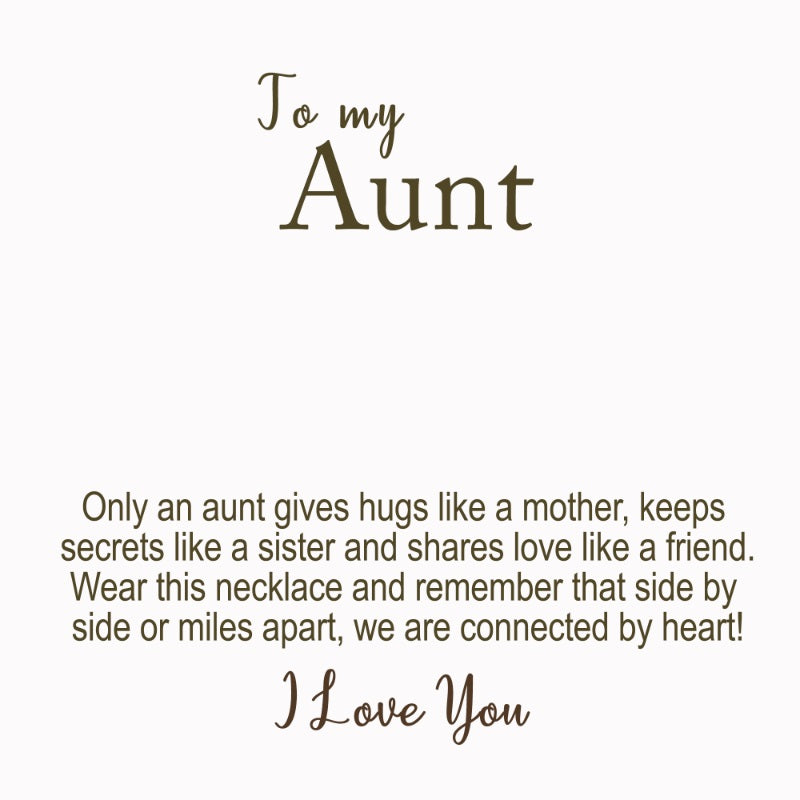 customized message card for aunt - Gifts For Family Online