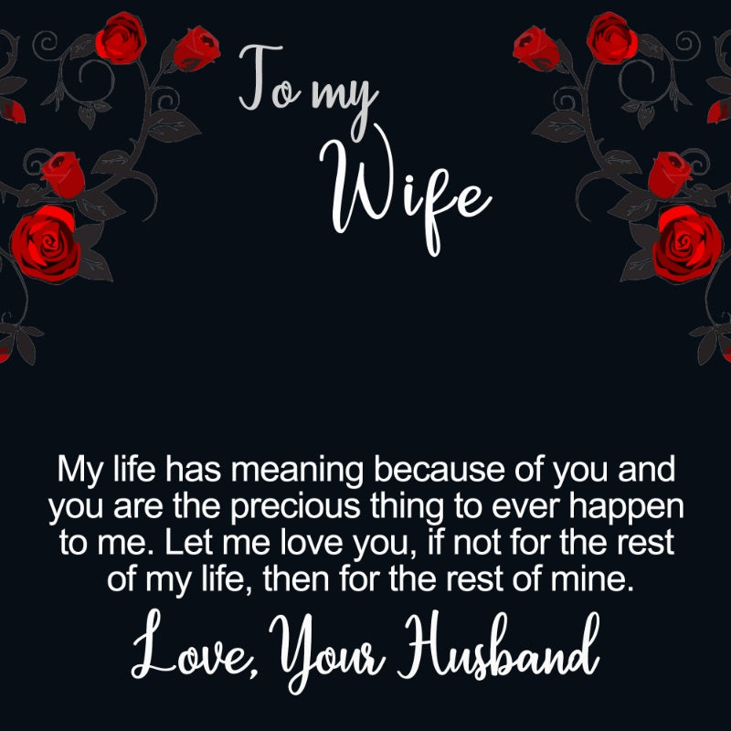 customized message card for wife - Gifts For Family Online