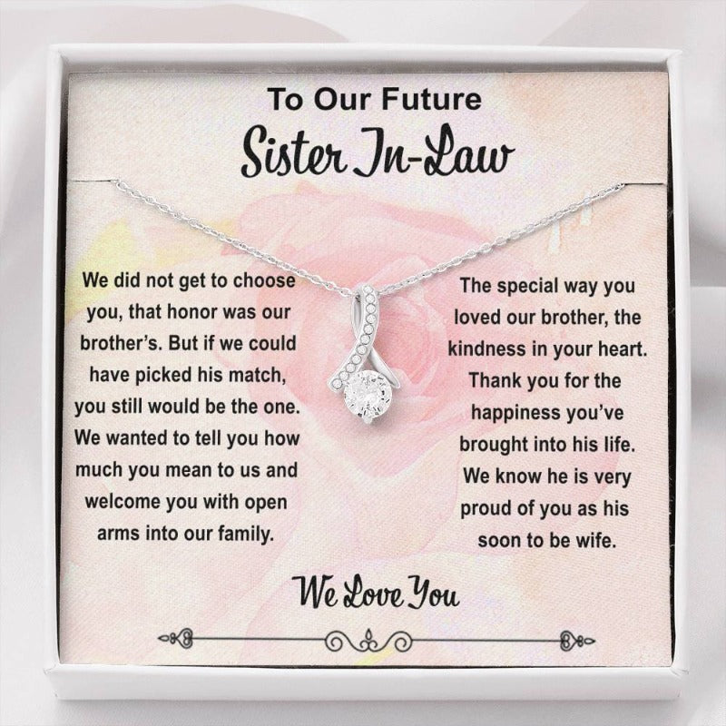 Gift For Sister-In-Law - Forever Love Necklace, Future Sister-In