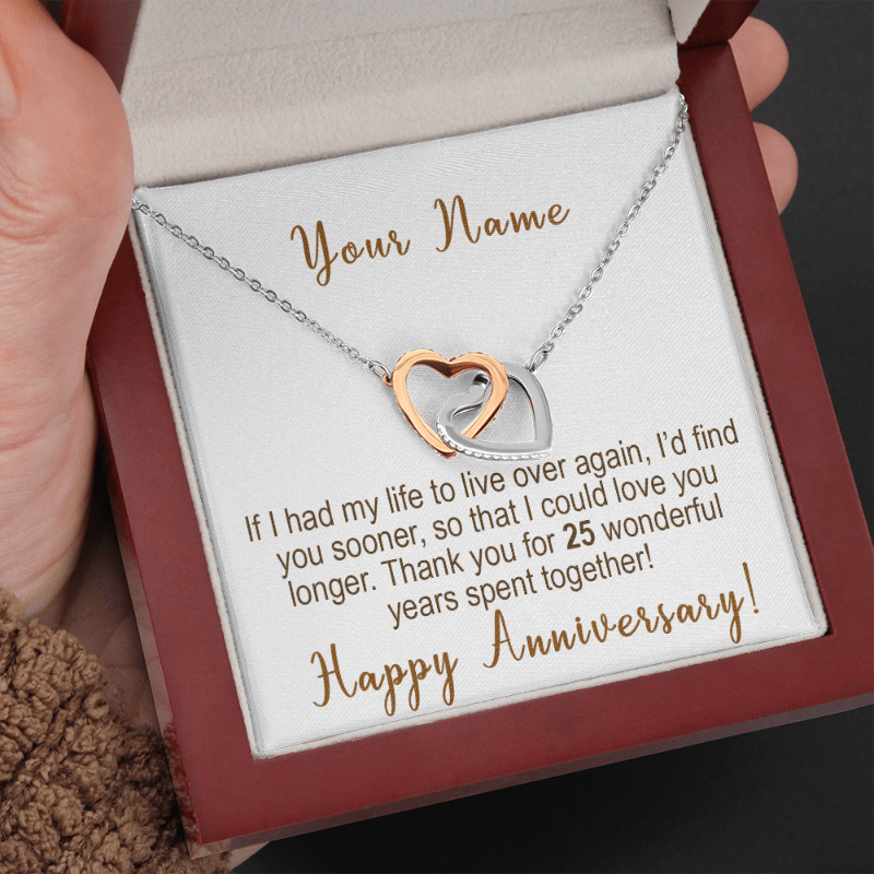 Anniversary Gift For Wife Personalized By Year Custom Name Card Interl –  Gifts For Family Online
