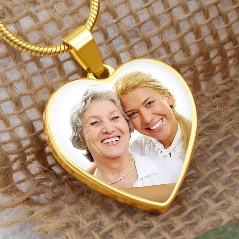 mother daughter heart pendant - Gifts For Family Online