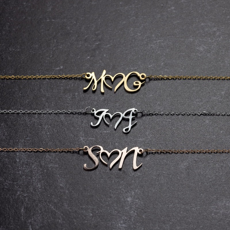 initials necklace - Gifts For Family Online