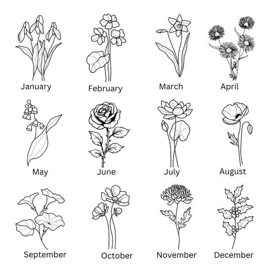 birth flower - Gifts For Family Online