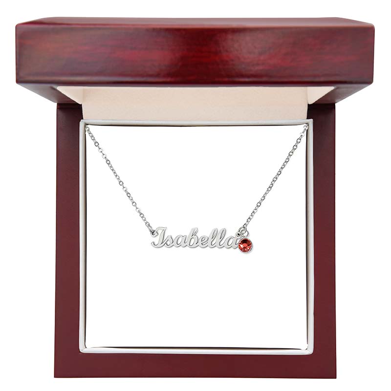 Custom Name Necklace Personalized Birthstone Gift For Her