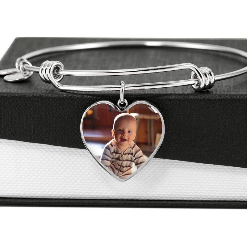 bangle bracelet photo customized - Gifts For Family Online