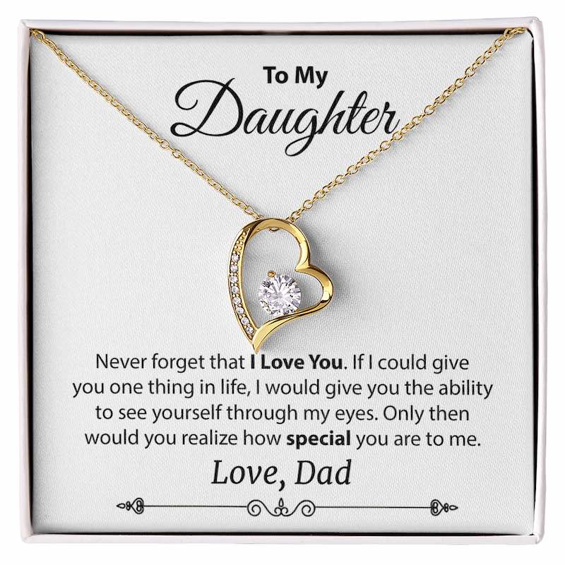 Daughter Message Necklace - Gifts For Family Online