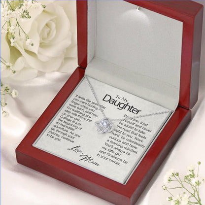 Gift For Daughter Starting College New Beginning Personalized Card Necklace New Chapter Present