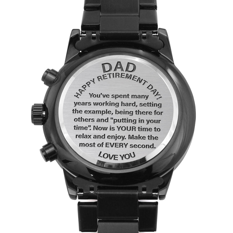 Engraved Watch For Dad Retirement Personalized Gift – Gifts For