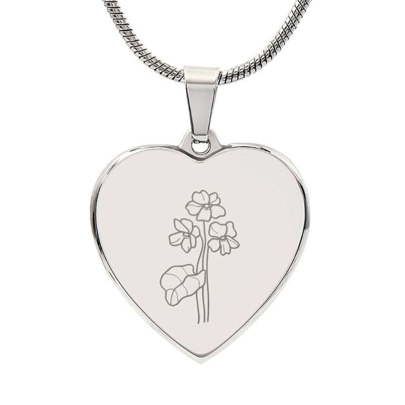 june engraved necklace - Gifts For Family Online
