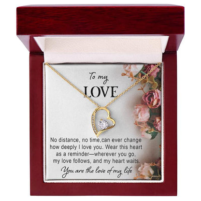 Heart Necklace Message - Gifts For Family Online