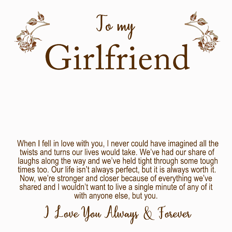 to my beautiful girlfriend necklace - Gifts For Family Online