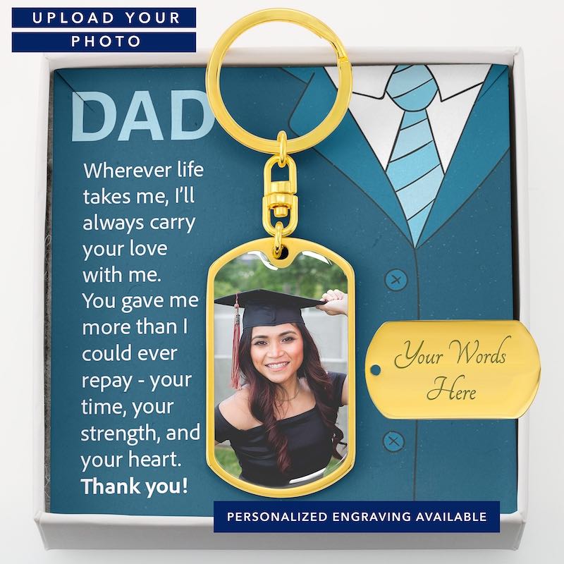 Dad Personalized Keychain - Gifts For Family Online