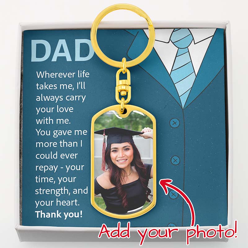 father's custom keychain - Gifts For Family Online
