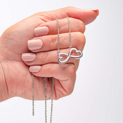 Infinity Necklace Personalized Message Card