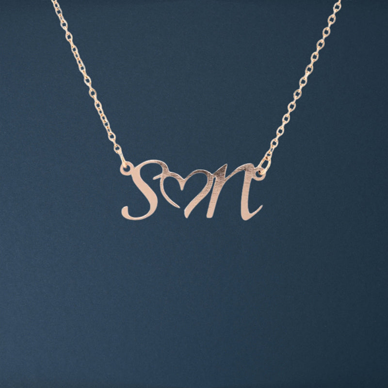 initial necklace for moms - Gifts For Family Online