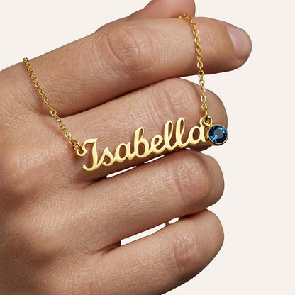 Custom Name Necklace Personalized Birthstone Gift For Her
