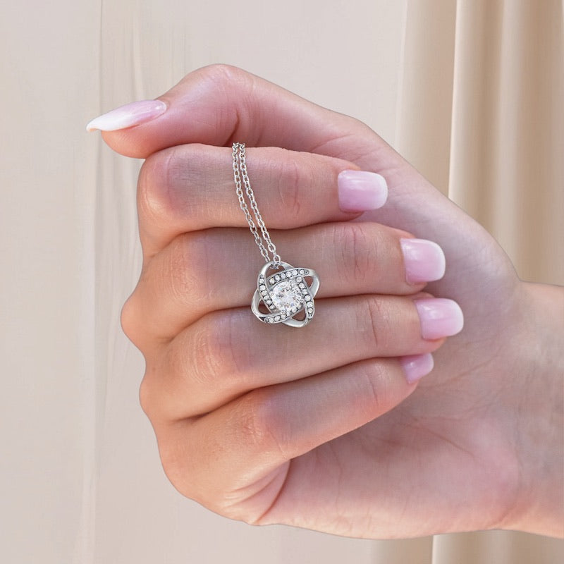 knot necklace hand model - Gifts For Family Online