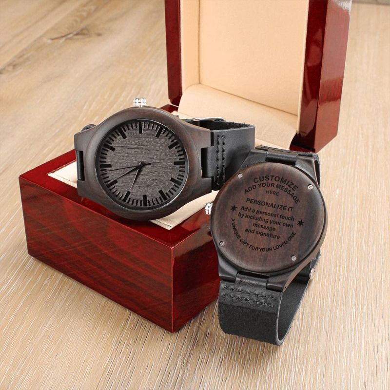 personalized wooden watches - Gifts For Family Online