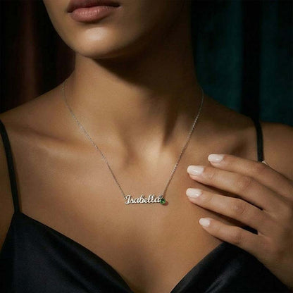 Custom Name Necklace Personalized Birthstone Gift For Her