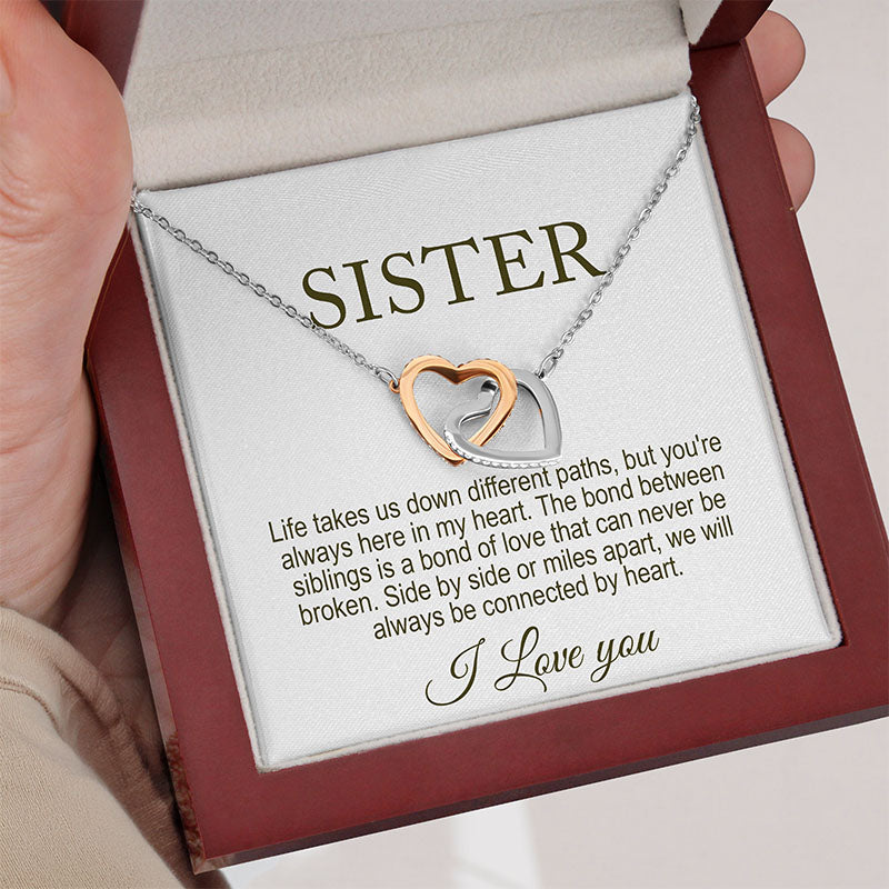 Sister Necklace Personalized Gift Message With Jewelry