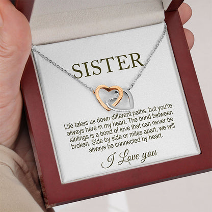 Sister Necklace Personalized Gift Message With Jewelry