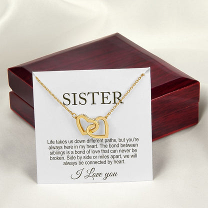 Sister Necklace Personalized Gift Message With Jewelry